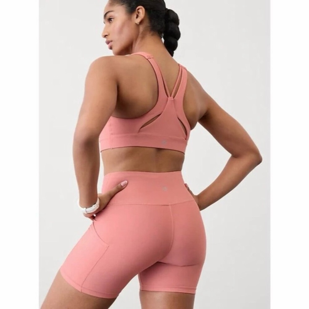 🆕 NWT Athleta Interval Stash 5” Short in Natural Rose - Picture 8 of 10